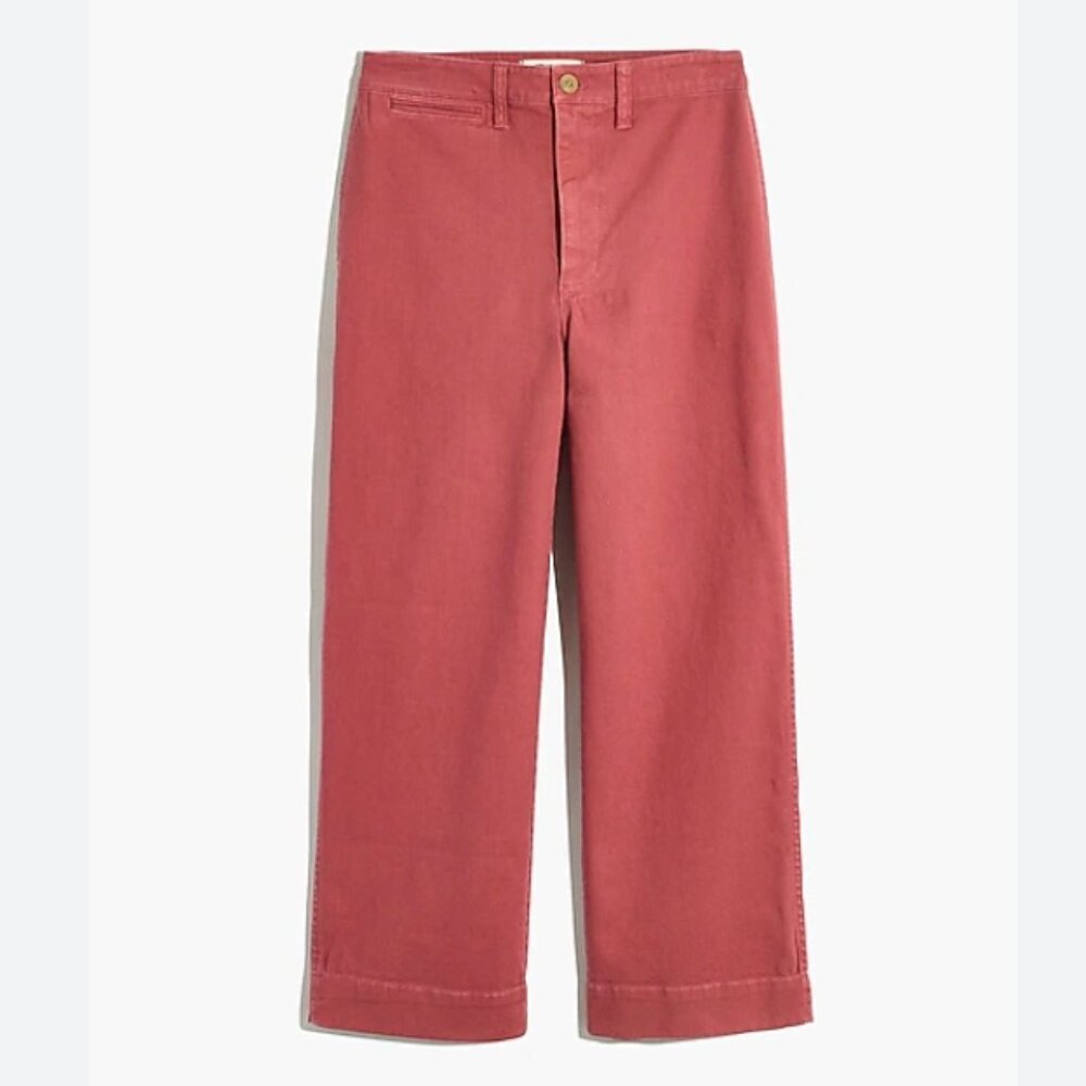 Madewell Ankle Pants in Warm Red